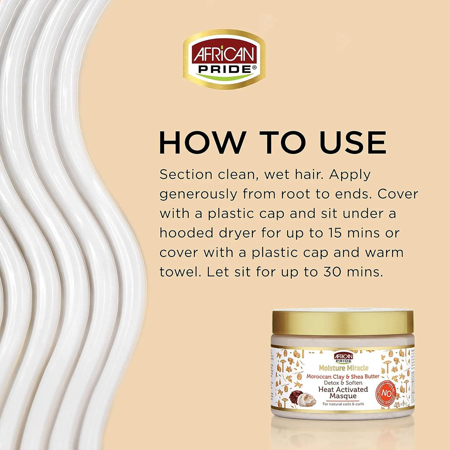 African Pride Moisture Miracle Heat Activated Masque 340g