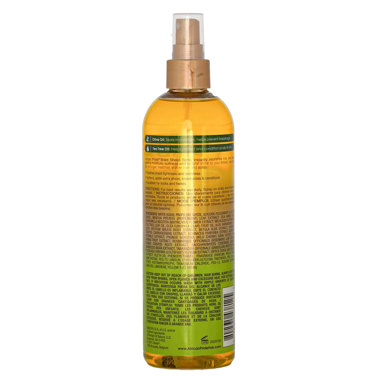 African Pride Olive Miracle Braid Sheen Spray 355ml