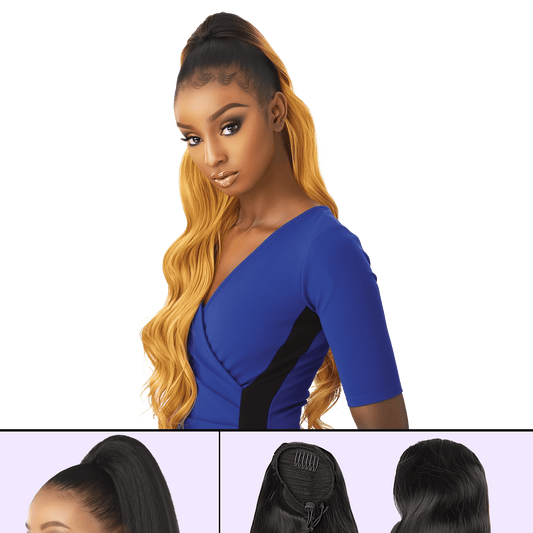 Sensationnel Instant Pony – Ocean Wave Drawstring Ponytail - UREMBO Beauty