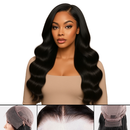 Perruque UREMBO lisse 13x4 avec lace front – Perruque en cheveux humains