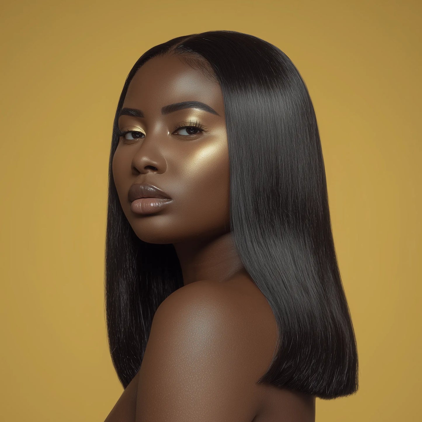 Perruque UREMBO lisse 13x4 avec lace front – Perruque en cheveux humains