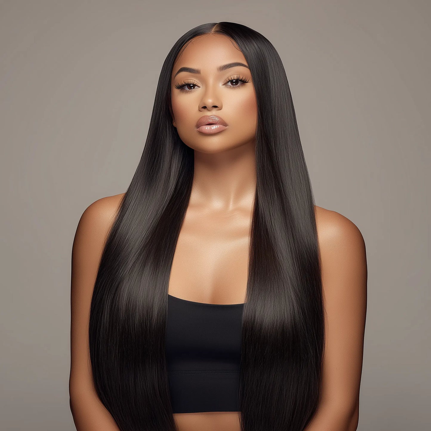 Perruque UREMBO lisse 13x4 avec lace front – Perruque en cheveux humains